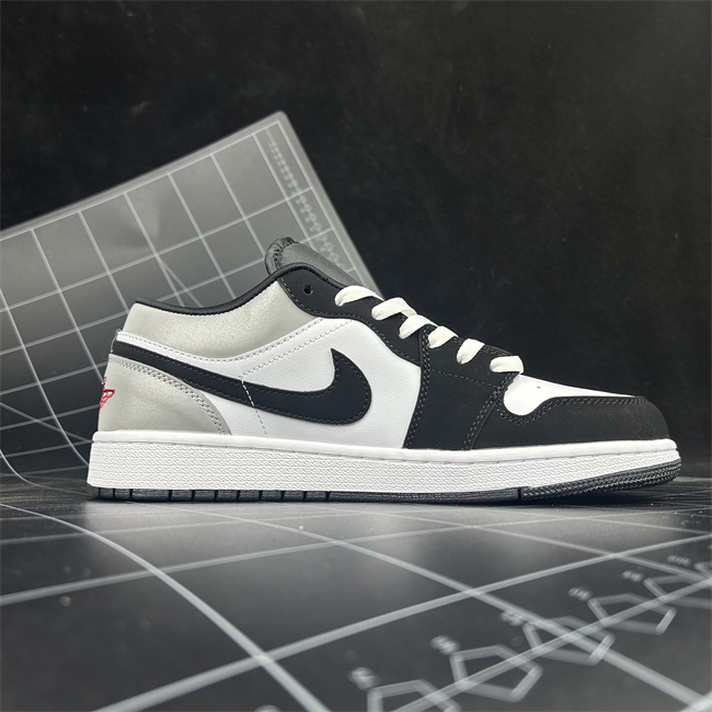 Women Running Weapon Air Jordan 1 White/Grey/Black Shoes 529